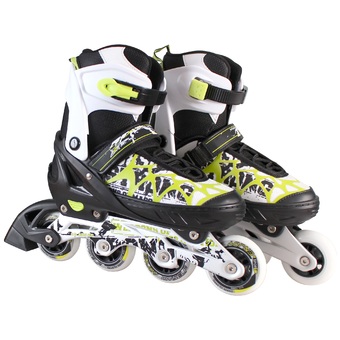 SPORTLAND อินไลน์ สเก็ต In-line Skate รุ่น PW-153-5 (white/Black)