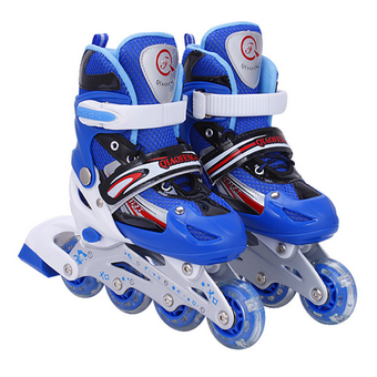 Tmall รองเท้าสเก็ต โรลเลอร์เบลด Roller Blade Skate รุ่น S=27-32 M=33-37 L= 38-41 (Blue)