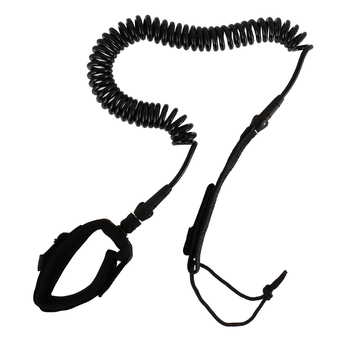 BolehDeals 12ft Surfboard Leash Surfing Stand Up Paddle Board Leash Coiled Cord SUP - Intl