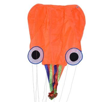 4M Single Line Stunt Red Octopus Power Sport Flying Kite Outdoor Toy Funn - Intl