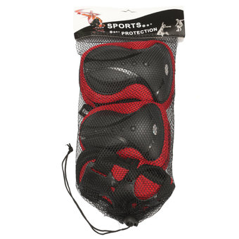 Adult Knee Elbow Wrist Set Guard Pads Protectors For Skating Skateboard Scooter Red - Intl
