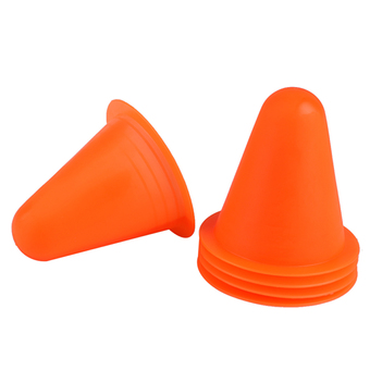 5Pcs PVC Bright-colored Slalom Cones for Slalom Skating Cone Skating - Orange