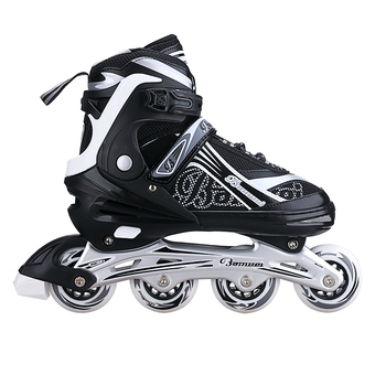 The Professional Speed Skating Shoes Roller Skates Black Size (39-42)