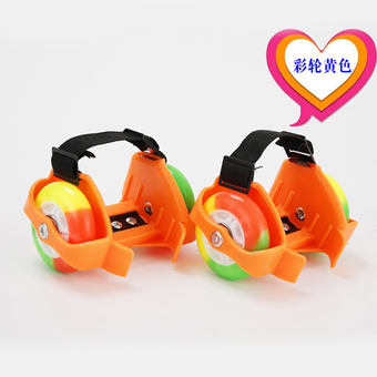 HS Flash Runaway Halo Speeding Roller Skates Hot Wheels Skating Shoes รองเท้าสเก็ต เร่งโรลเลอร์สเก็ต Orange
