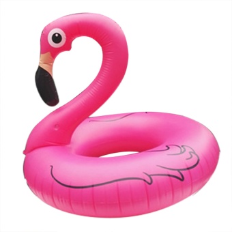 Big Flamingo Shaped Inflatable Adult Swimming Pool Swim Ring Trainer Tool