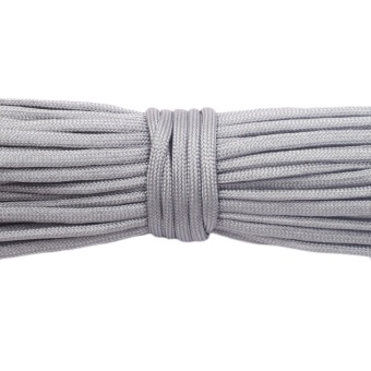 Allwin Paracord Parachute Cord Lanyard Mil Spec Type III 7 Strand Core 50 100 Feet dark gray