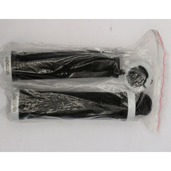1pair White Cycling MTB Bike Bicycle Tube Type Handlebar Rubber Grips Lock On white