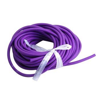 Outdoor Stretch Elastic Tube Slingshot 5mm 2.5M Replacement Band Natural Latex Tube Purple