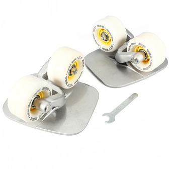 Portable Outdoor Freeline Metal Drift Board Skate Wheels(Multicolor)