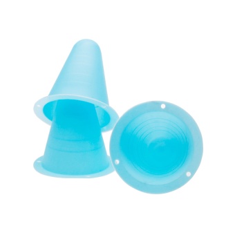 5Pcs PVC Bright-colored Slalom Cones for Slalom Skating Cone Skating - Blue