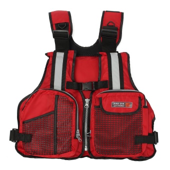 NEW Adult Marine Buoyancy Aid Sailing Kayak Fishing Boating Ski Life Jacket Vest Red - Intl