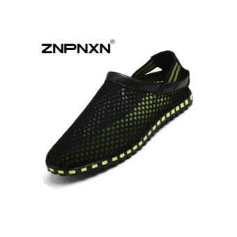 ZNPNXN Lovers Fashion Running Beach Sports Tulle Shoes (Black)