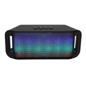 niceEshop Portable LED Wireless Bluetooth Speaker for Smartphone and Tablet (Black)