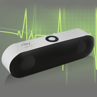 Portable Wireless Bluetooth 3.0 Stereo Speaker (Silver + Grey)