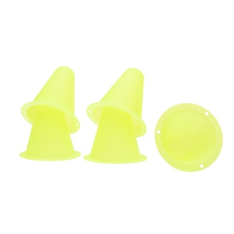 5Pcs PVC Bright-colored Slalom Cones for Slalom Skating Cone Skating - Limegreen