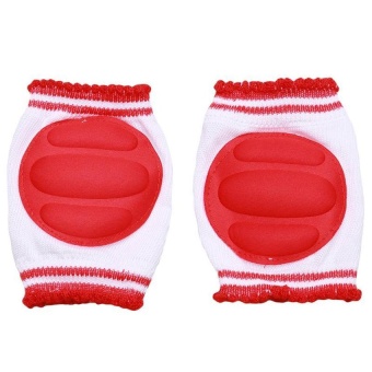 LALANG Knee Pads Elbow Pads Breathable Anti-knock Kids Knee Protector (Red)