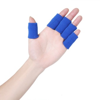 Fancyqube Knitted Finger Protector Set of 10 (Blue)