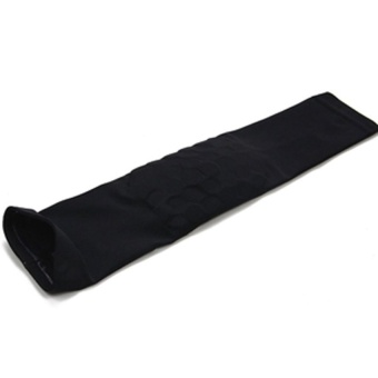 Men`s Crashproof Elbow Support Guard Arm Sleeve Protector Pad For Gear Gym Cycling Basketball Football Shooting M (Red)