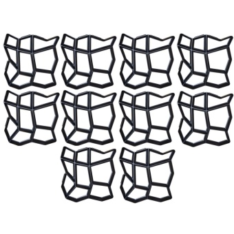 Dgarden แม่พิมพ์ทางเดิน บล๊อคแม่พิมพ์ พื้นทางเดิน แต่งสวน DIY ลายหิน size 43x43 cm (10 ชิ้น)