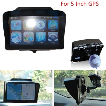 Universal Sunshade 5 Inch Car Vehicle GPS Navigation (Black)