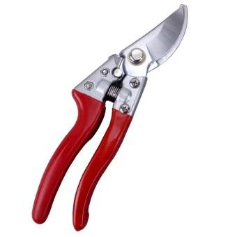 Heavy Duty Stainless Steel Garden Shears Pruning Shears Scissors Flower Fruit Tree Pruner Trimmer - Red