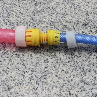 2pcs 1" to 3/4" Garden Hose Pipe Repair Menders Connectors Joiners Extend Adapters"