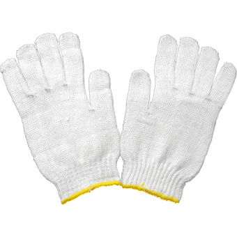 S-SHIR ถุงมือผ้าหนาพิเศษ - สีขาว (แพ็ค 24 คู่)