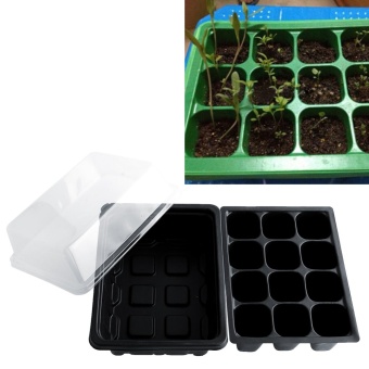 Durable 12 Cells Hole Plant Seeds Grow Box Tray Insert Propagation Cloning Case