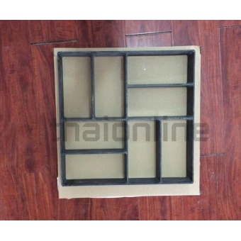บล็อคปูถนน ลายปาเก้ ขนาด 40x40x4 cm 1 ชิ้น สีดำ