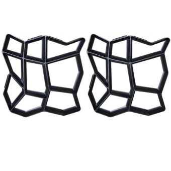 Dgarden แม่พิมพ์ทางเดิน บล๊อคแม่พิมพ์ พื้นทางเดิน แต่งสวน DIY ลายหิน size 43x43 cm จำนวน 2 ชิ้น