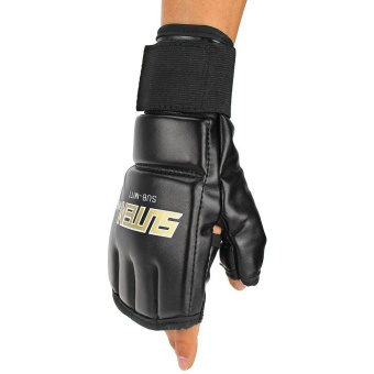 One Pair Gym Thai Sparring Training Boxing Punch Ultimate Mitts Fingerless Gloves