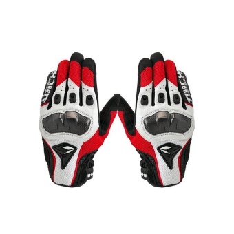 Moonar RS Taichi Leather Motorcycle Gloves Red/White