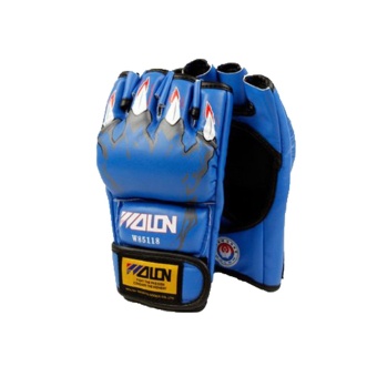 niceEshop Half Finger Boxing Sanda Grappling Sandbag Gloves(Blue, Tiger Paw)