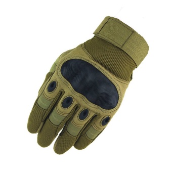 Tactical Gloves Tactical Army Airsolf Shoot Motorcycle Military Full Finger Protective Gloves Men Brown