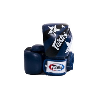 Fairtex Tight-Fit Design Gloves Nation Prints Collection - Blue