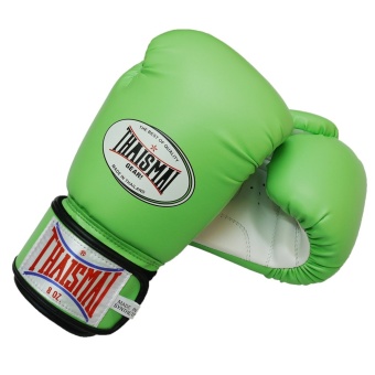Thaismai นวมมวย BG-124 Boxing Gloves PU Two tone - สีเขียวอ่อน / ขาว(16 OZ.)
