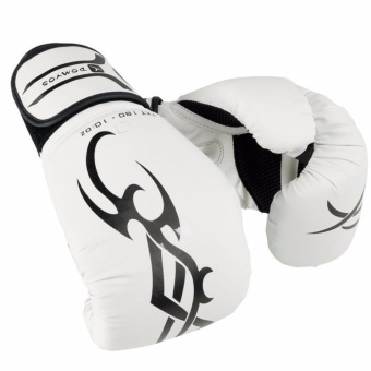 นวมชกมวย สำหรับมือใหม่ขึ้นชก ระบายอากาศดีเยี่ยม สีขาว ( 6 oz)