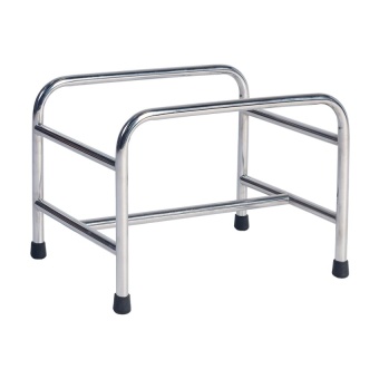 Jumbo ขาตั้งตะกร้าช้อปปิ้ง ไม่ติดล้อ รุ่น DA-3532 สีเงิน