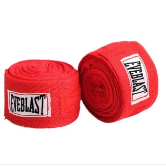 2pcs/roll Width 5cm Length 3M Cotton Sports Strap Boxing Bandage Sanda Muay Thai MMA Taekwondo Hand Gloves Wraps 1set(red) - intl