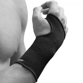 ผ้ารัดข้อมือ รองรับข้อมือของนักกีฬา SOFT 100 (สีดำ) 1 ข้าง(Size2)(Black)