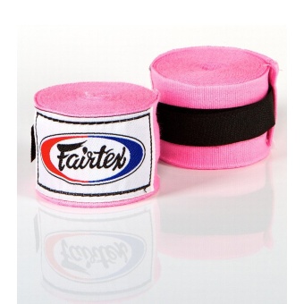 FAIRTEX ผ้าพันมือนักมวย แฟร์เท้ก สีชมพู - FAIRTEX Elastic HandWraps - Pink