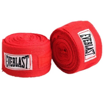 2016 New 3M / 5M Two Pieces Cotton Sports Boxing Bandage Sanda Muay Thai Taekwondo Hand Wraps Free Shipping(Red)