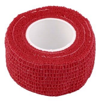 GOOD Self-Adhering Bandage Wraps Elastic Adhesive First Aid Tape Stretch 2.5cm Red (Intl)