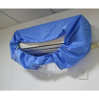 ผ้าใบคลุมล้างแอร์ Air conditioning cleaning cover size L (สีน้ำเงิน)