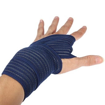 Soft Wrist Knee Ankle Elbow Support Wrap Sports Bandage(blue 40cm)