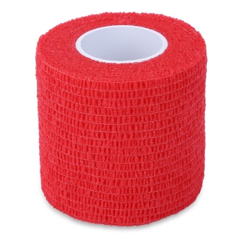 Tattoo Self Adhesive Elastic 5CM Wide Sports Tennis Elbow Bandage Nail Tapes Finger Protection Wrap (Red)