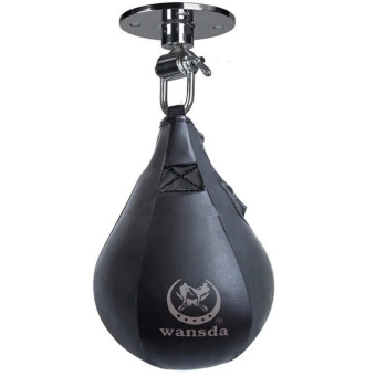 Toprank Fashion Boxing Speed Bag Boxing Fitness Speedbag Speedball (Black)