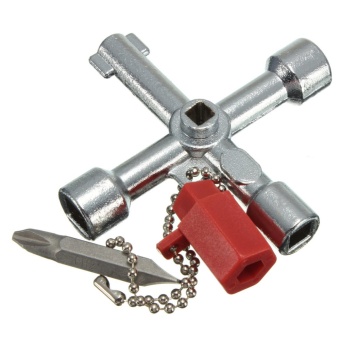 Cross Switch Triangle Key Screwdriver Train Electrical Cabinet Elevator Valve 5 in 1