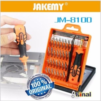 JAKEMY JM-8100 Hardware Screwdriver Multi Tools Set ชุดไขควงอเนกประสงค์ 32 ชิ้้น ไขควงแกะโน้ตบุ๊ค ไขควงขนาดเล็ก เครื่องมือแกะซ่อมโทรศัพท์มือถือ
