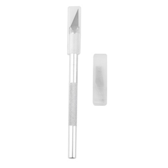 Allwin Metal Handle Craft Knife With 5 Blade Scalpel Cutter Engraving Metal Tool